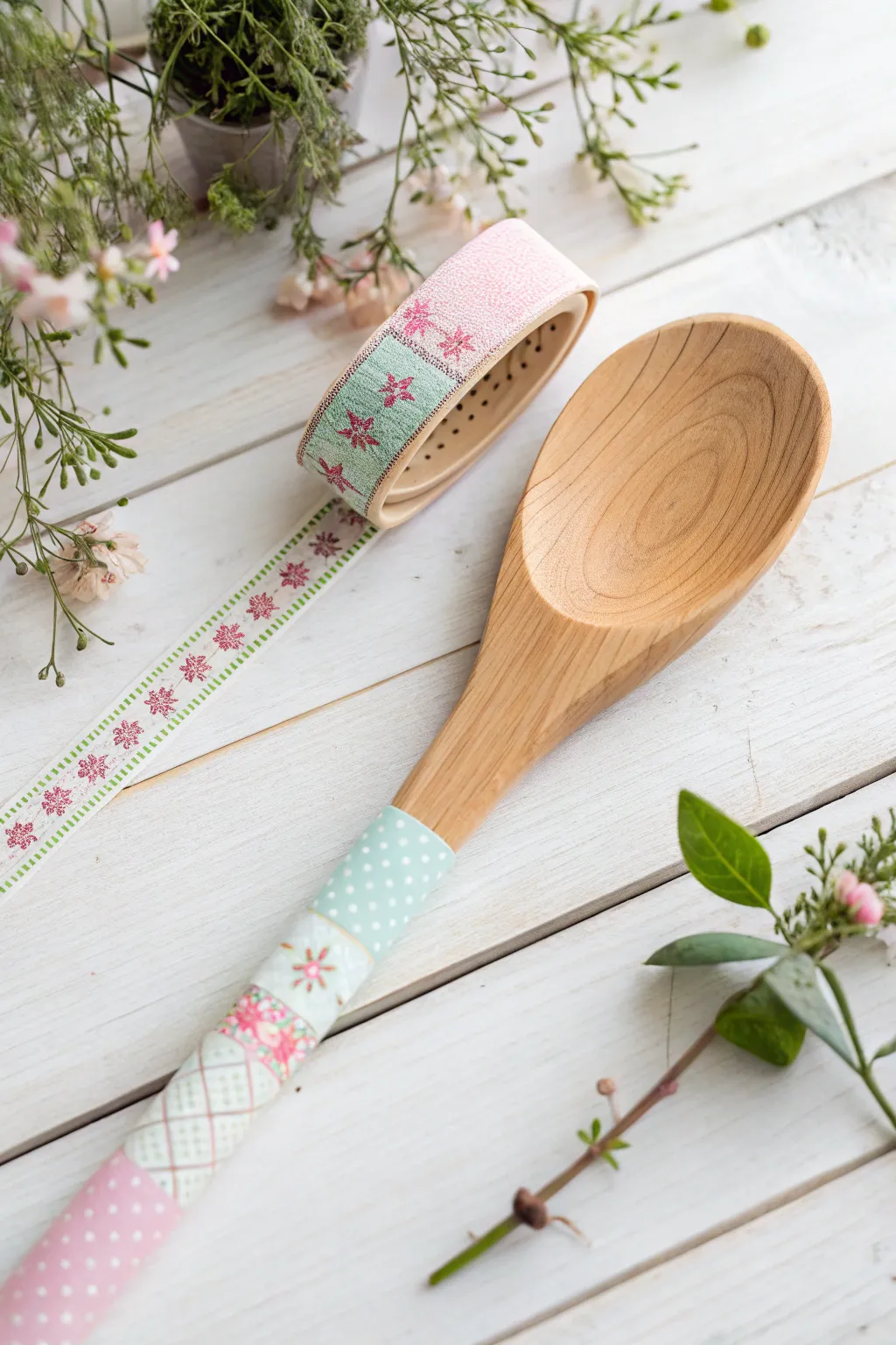Transform your kitchen with a touch of washi tape magic. Perfect for a personalized Mother's Day gift!