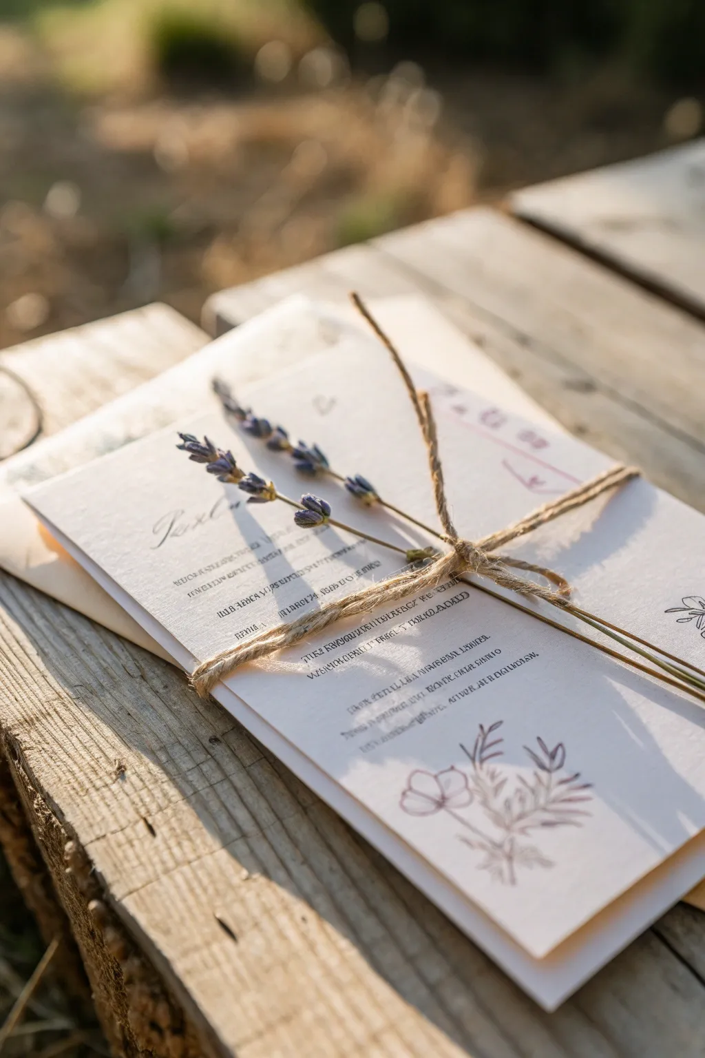 Set the mood with a touch of fragrance in your handmade invitations.