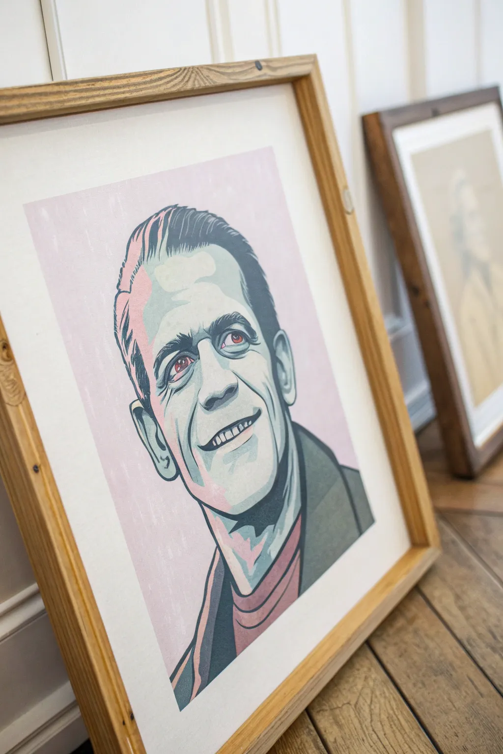 Meet the Friendly Frankenstein: A charming twist on a classic, perfect for adding a touch of whimsy to your minimalist decor.