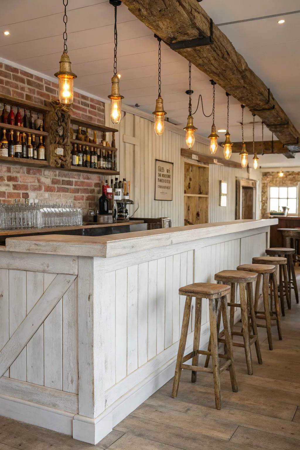 Transform your space with the inviting charm of a farmhouse style bar.