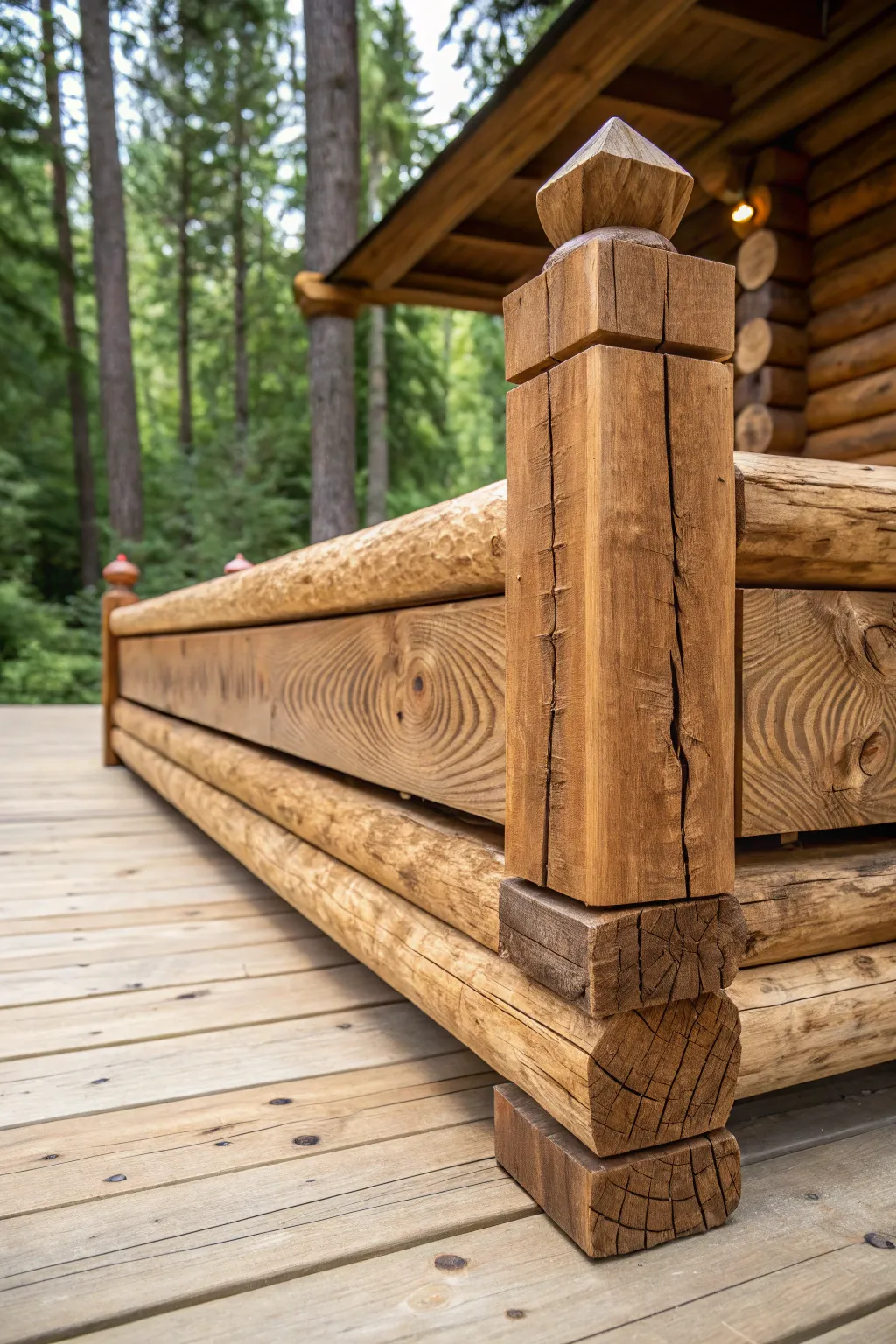 Crafting Stability: A Rustic Wooden Crib Base for Your Log Cabin Dreams.