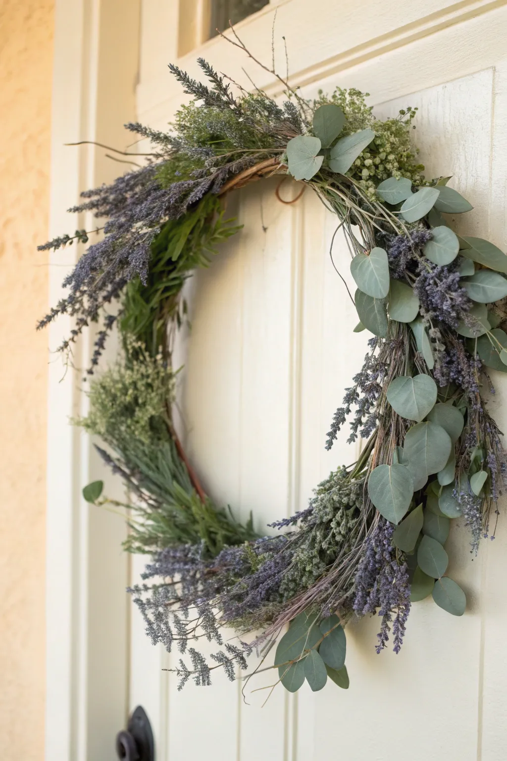 Embrace summer's charm with this garden-inspired wreath, where vintage meets nature.