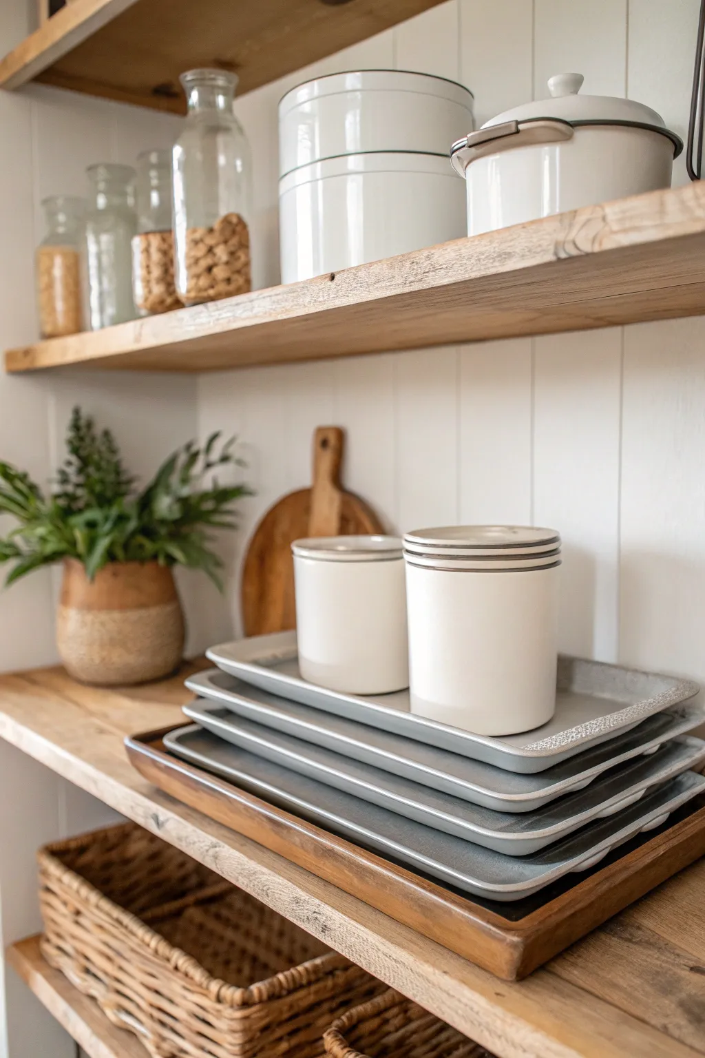 Transform your closet into a chic baking station for effortless organization and style.