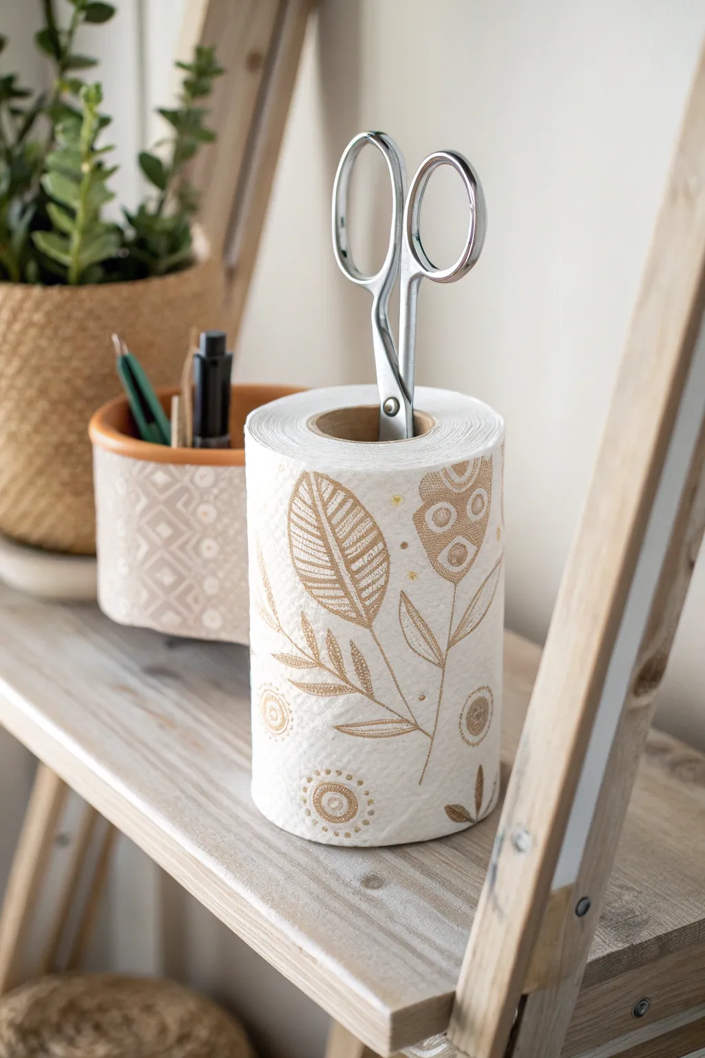 Transform simplicity into elegance with this charming DIY scissor caddy!