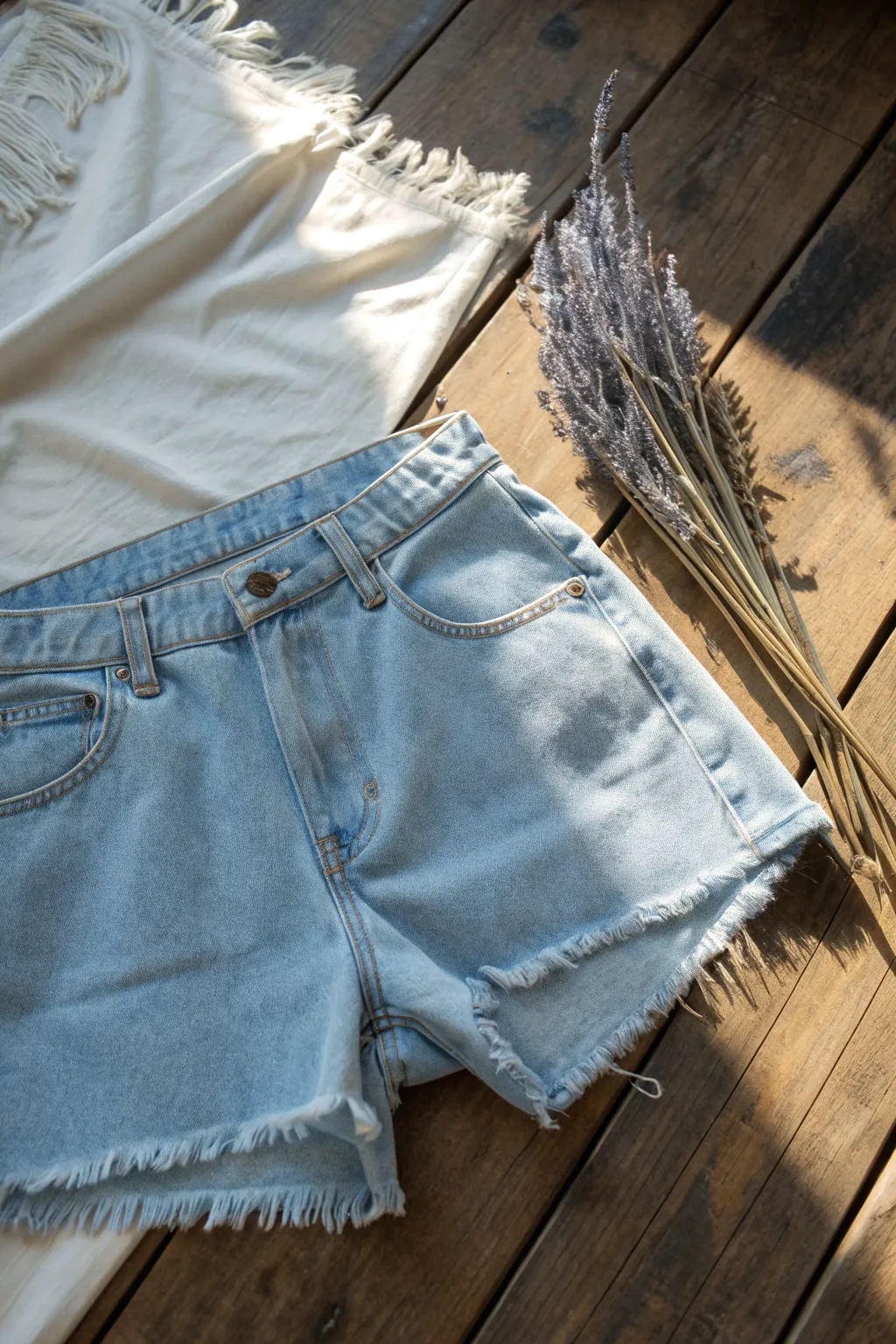 Breathe new life into old jeans with these chic DIY shorts. #UpcycleFashion