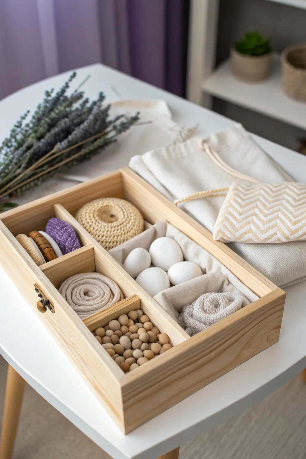 Discover the beauty of touch with our minimalist sensory exploration box, perfect for little explorers.