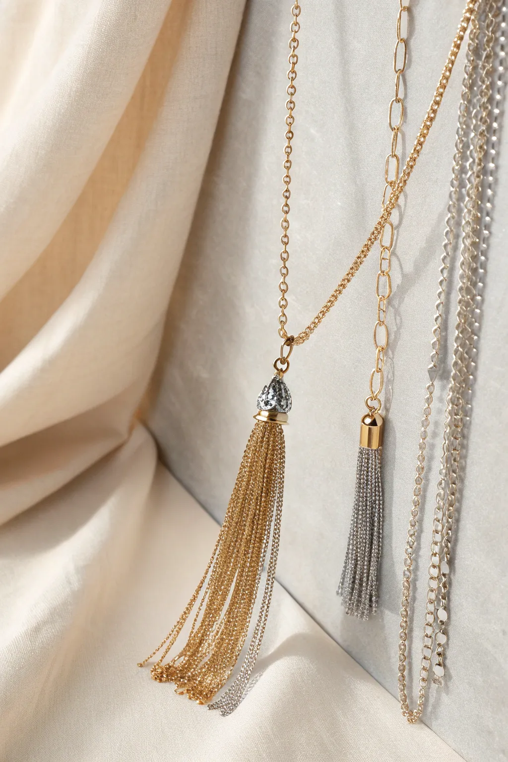 Elevate your style with the elegance of handcrafted chain tassel necklaces, where minimalism meets boho chic.