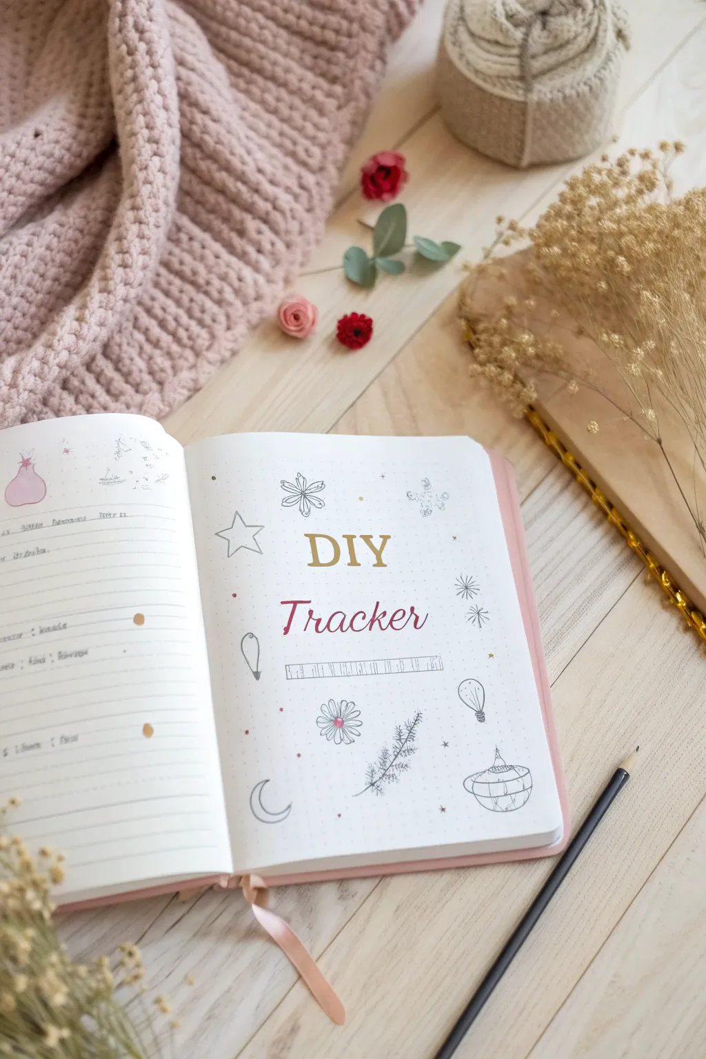 Transform your goals into art with handcrafted tracker pages that inspire and motivate.