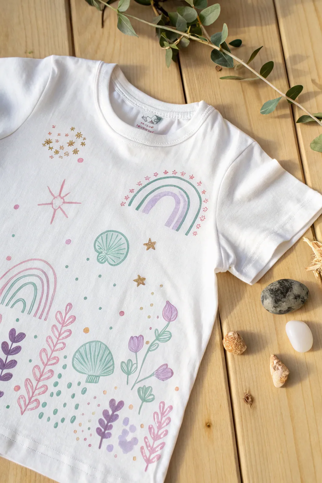 Transform a simple tee into a tactile masterpiece with playful puffy paint accents!