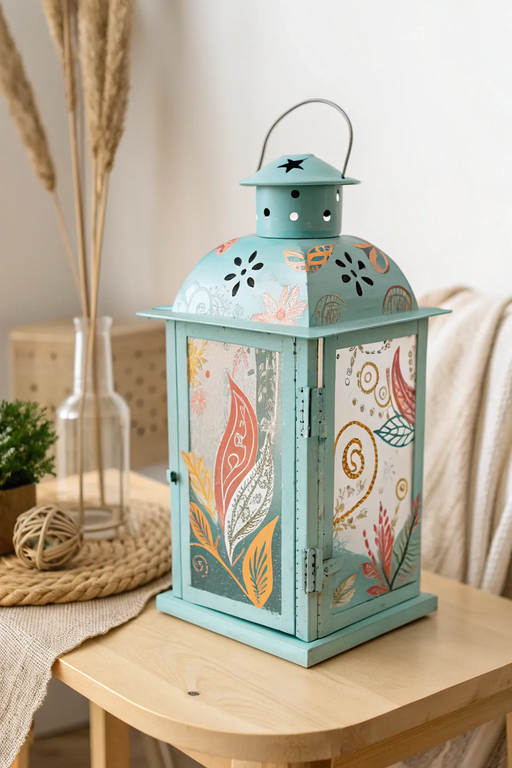 Unleash your creativity with abstract lantern designs—where colors dance and light tells a story.
