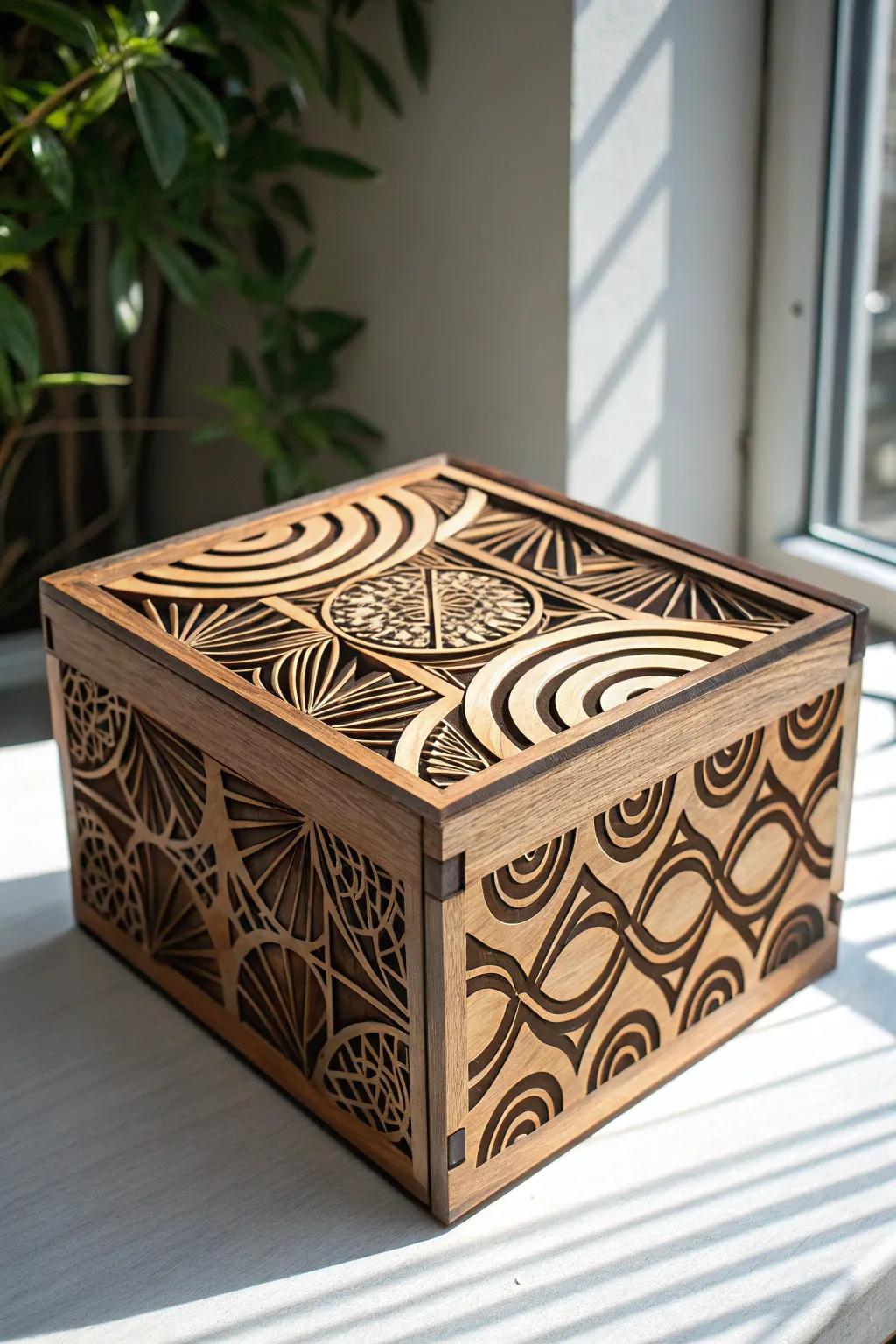 Unleash your creativity with this stunning laser cut box, a perfect blend of art and function.