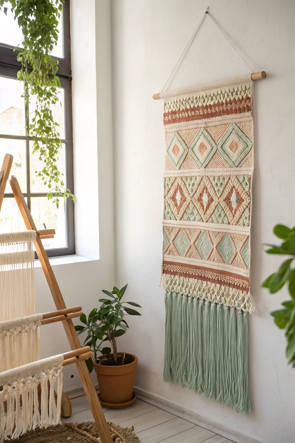 Embrace the art of tapestry weaving – where tradition meets modern minimalism.