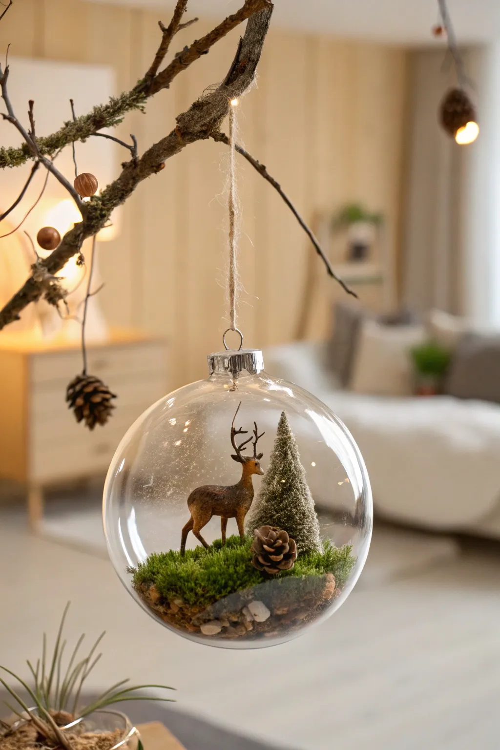 Embrace nature's charm with a woodland creature bauble for your holiday decor.