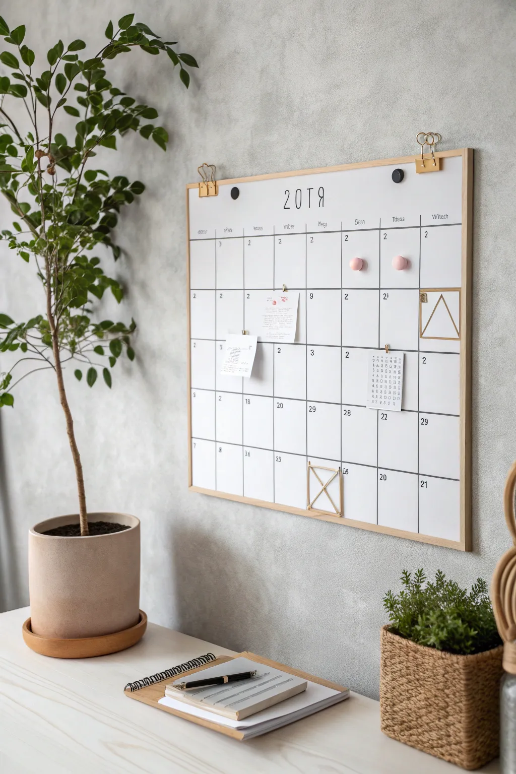 Elevate your scheduling with playful, interactive elements that blend Scandinavian simplicity with Boho charm.