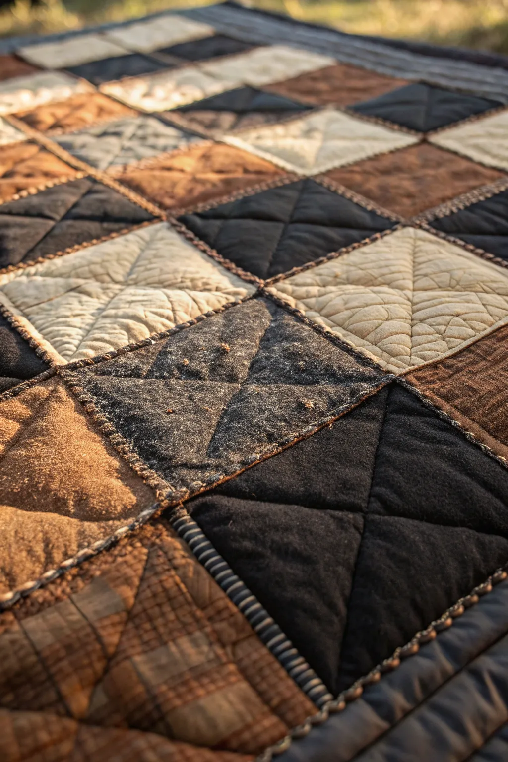 Textures in Contrast: A quilt that speaks to the senses.