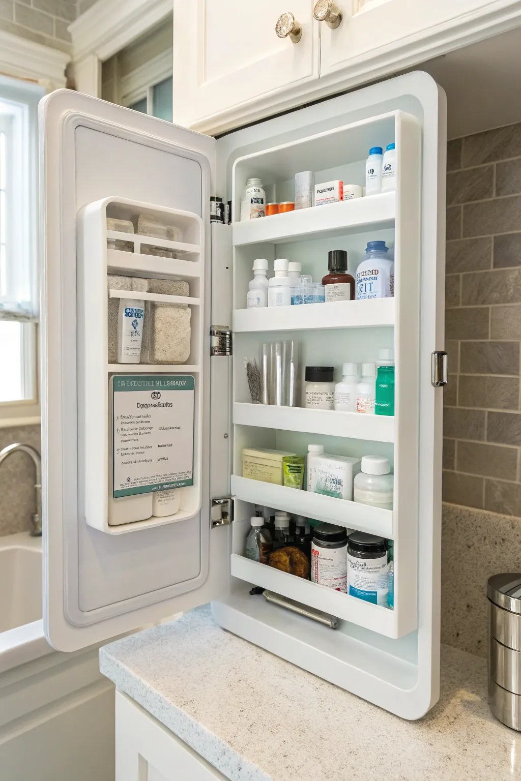 Custom-fit organizers make the most of unique cabinet spaces.