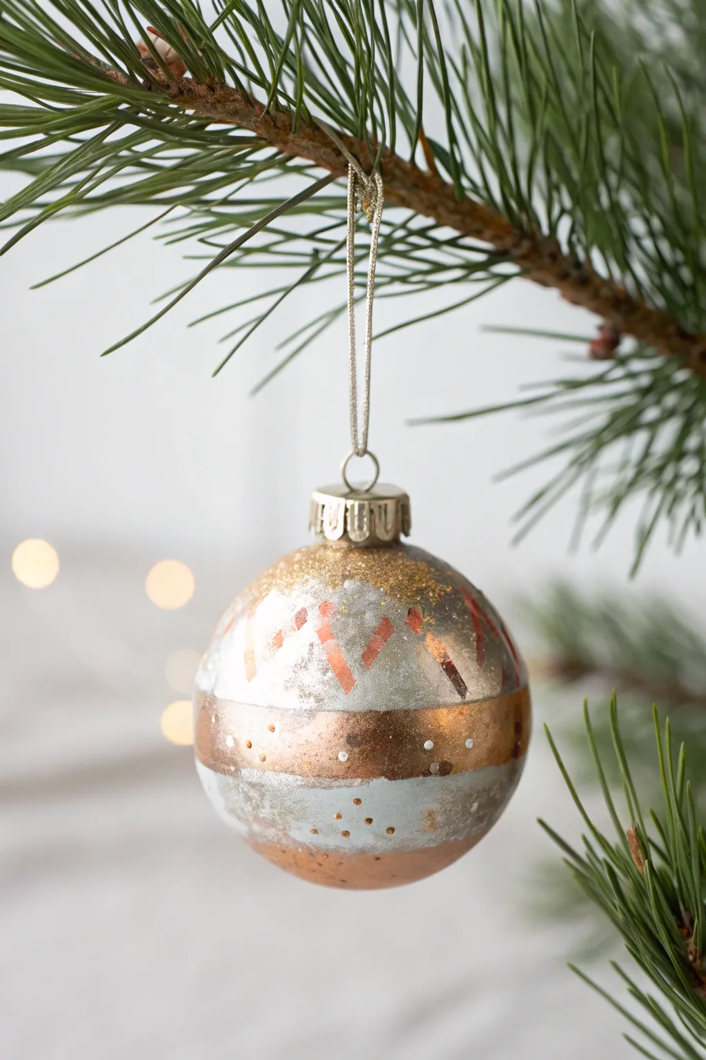 Elevate your holiday decor with the elegance of metallic watercolor accents.