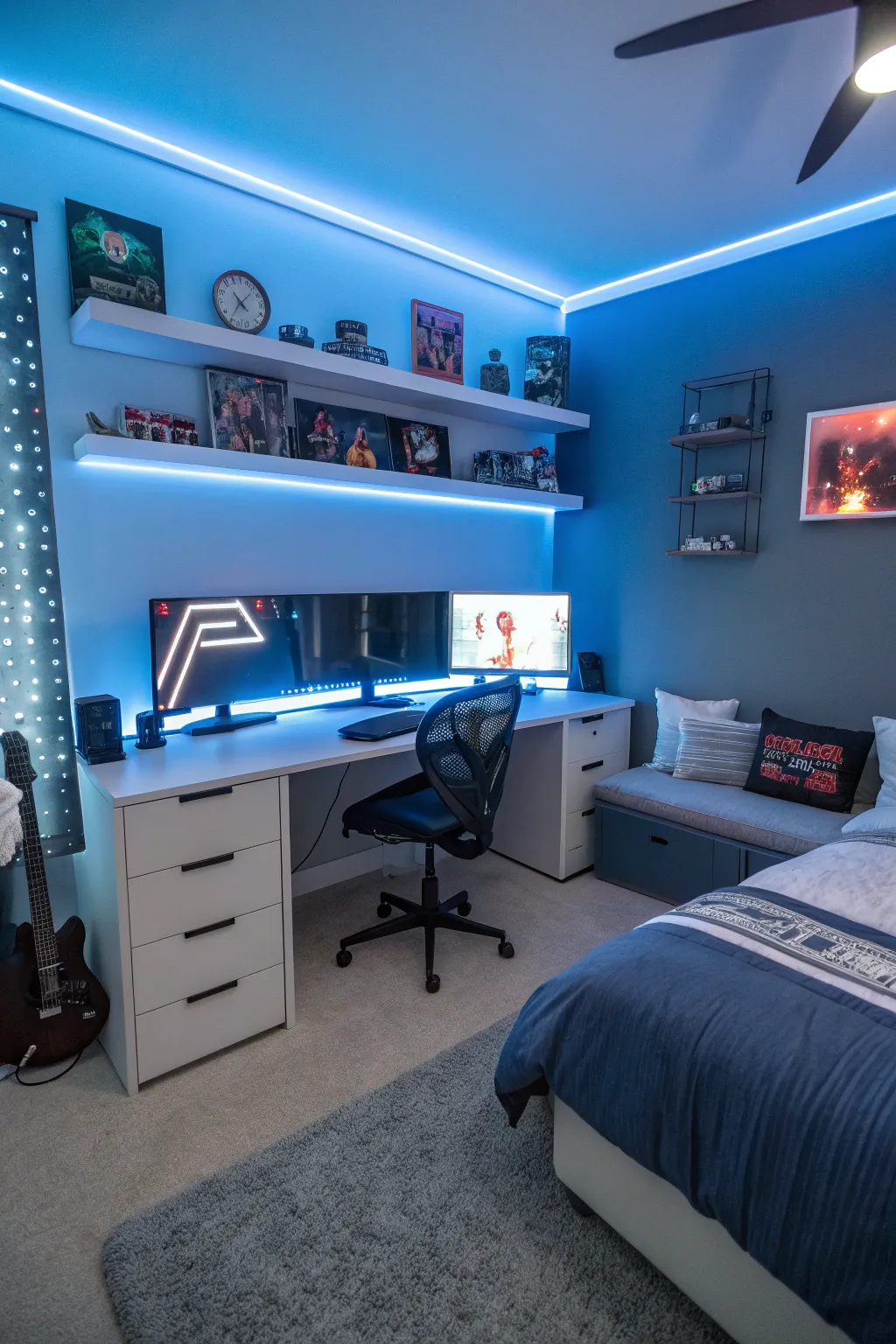 Balance and harmony reign supreme with a perfectly symmetrical setup.