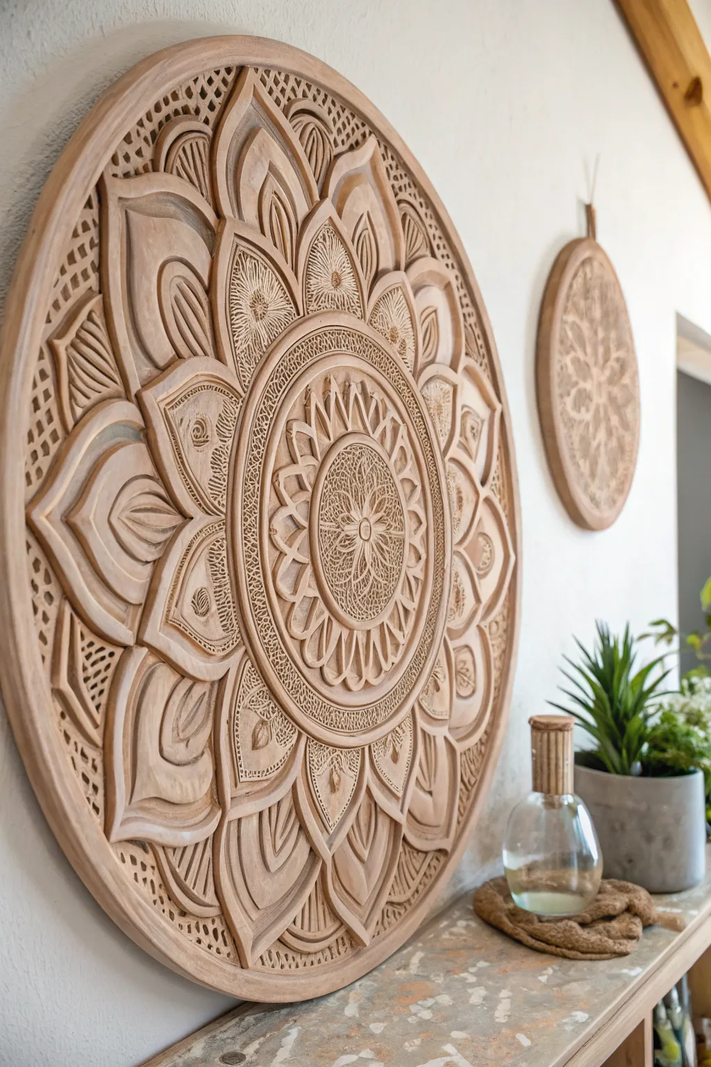 Elevate your space with the luminous charm of clay and glass artistry.
