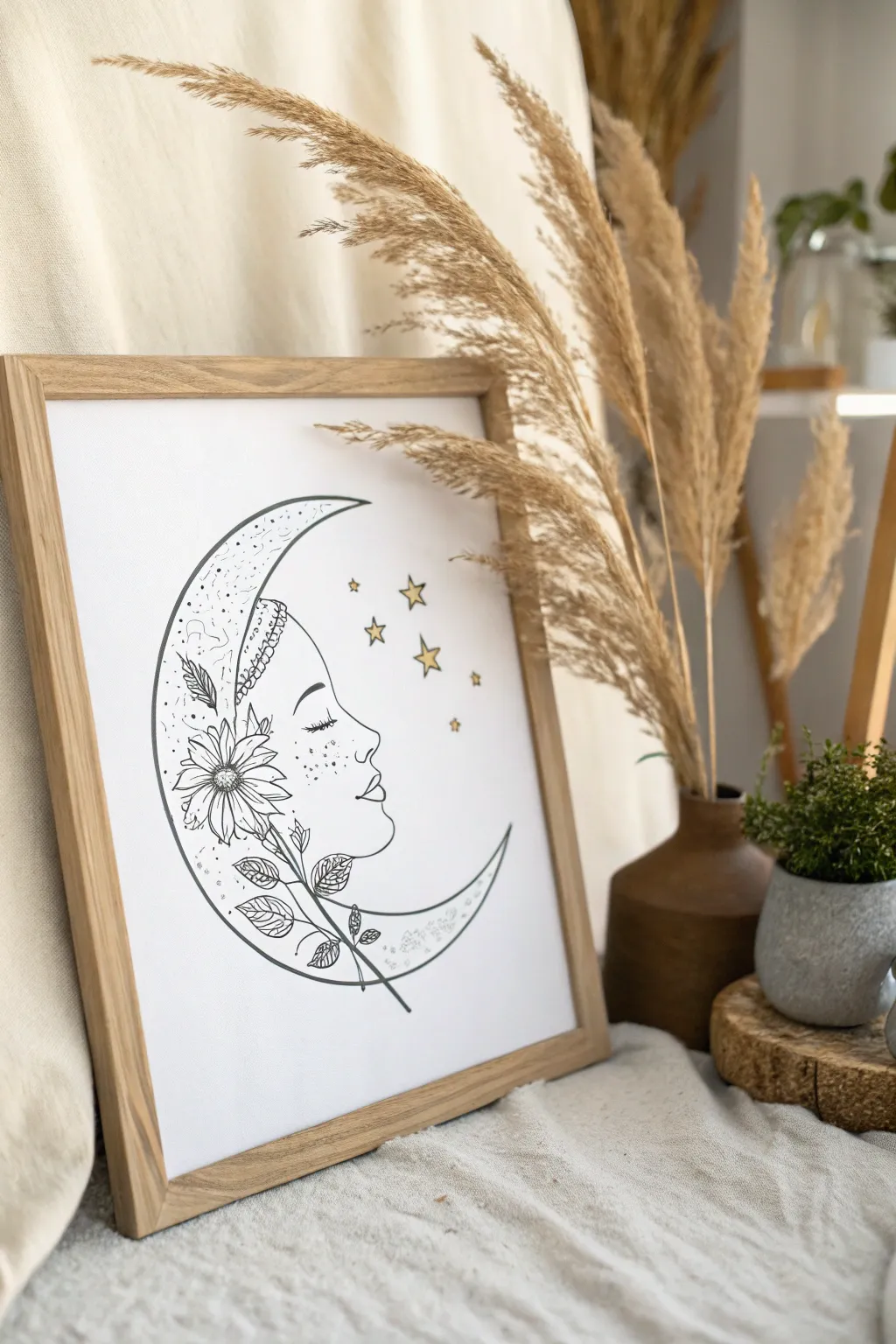 Embrace the serene beauty of the moon's gentle whisper.