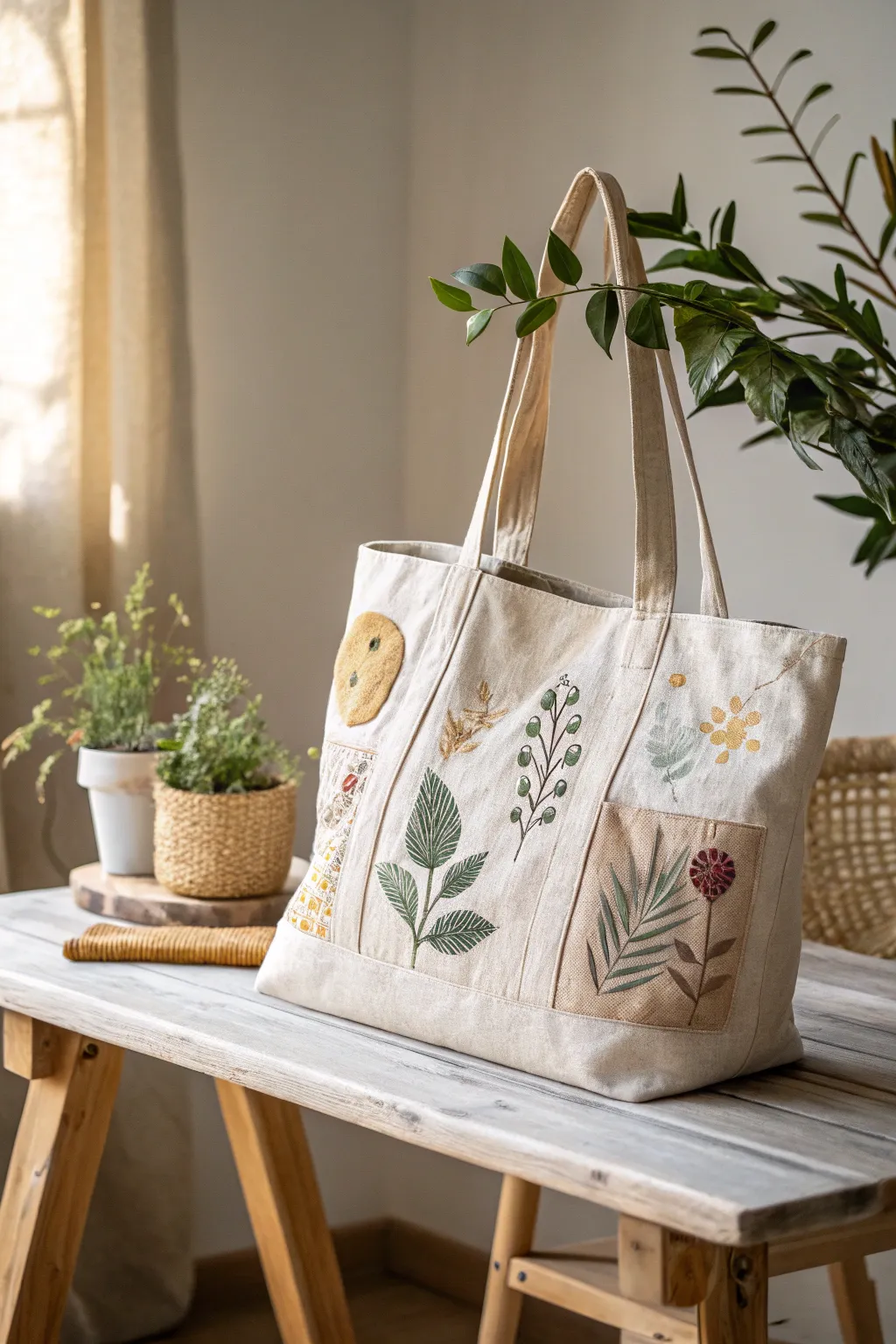 Crafted with love: A chic, eco-friendly tote bag perfect for Mother's Day.