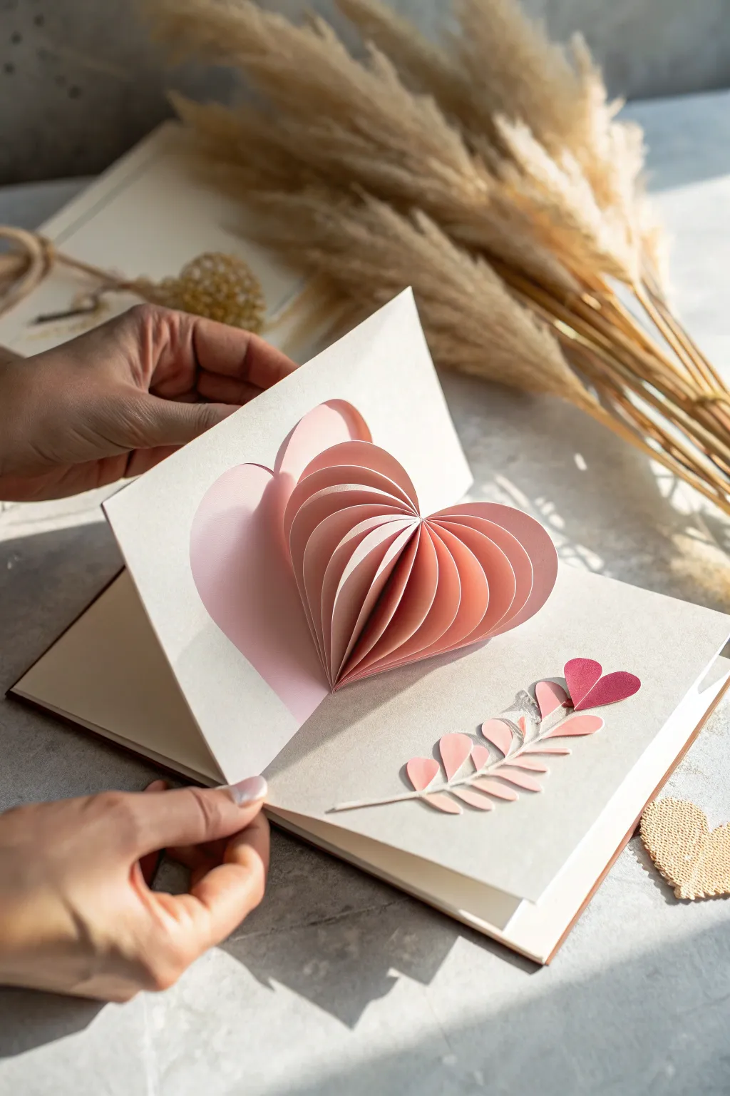 Surprise your mom with a heart-filled pop-up card that speaks volumes of love and creativity.