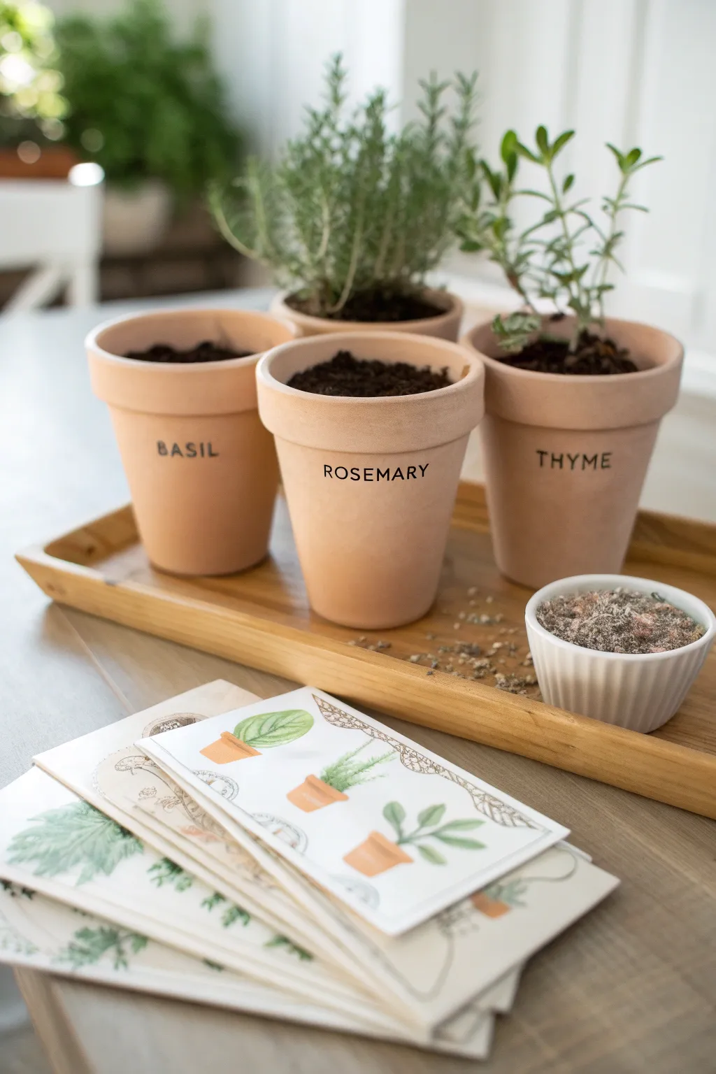 Craft the perfect DIY herb garden kit for Mother's Day—where minimalism meets natural charm!