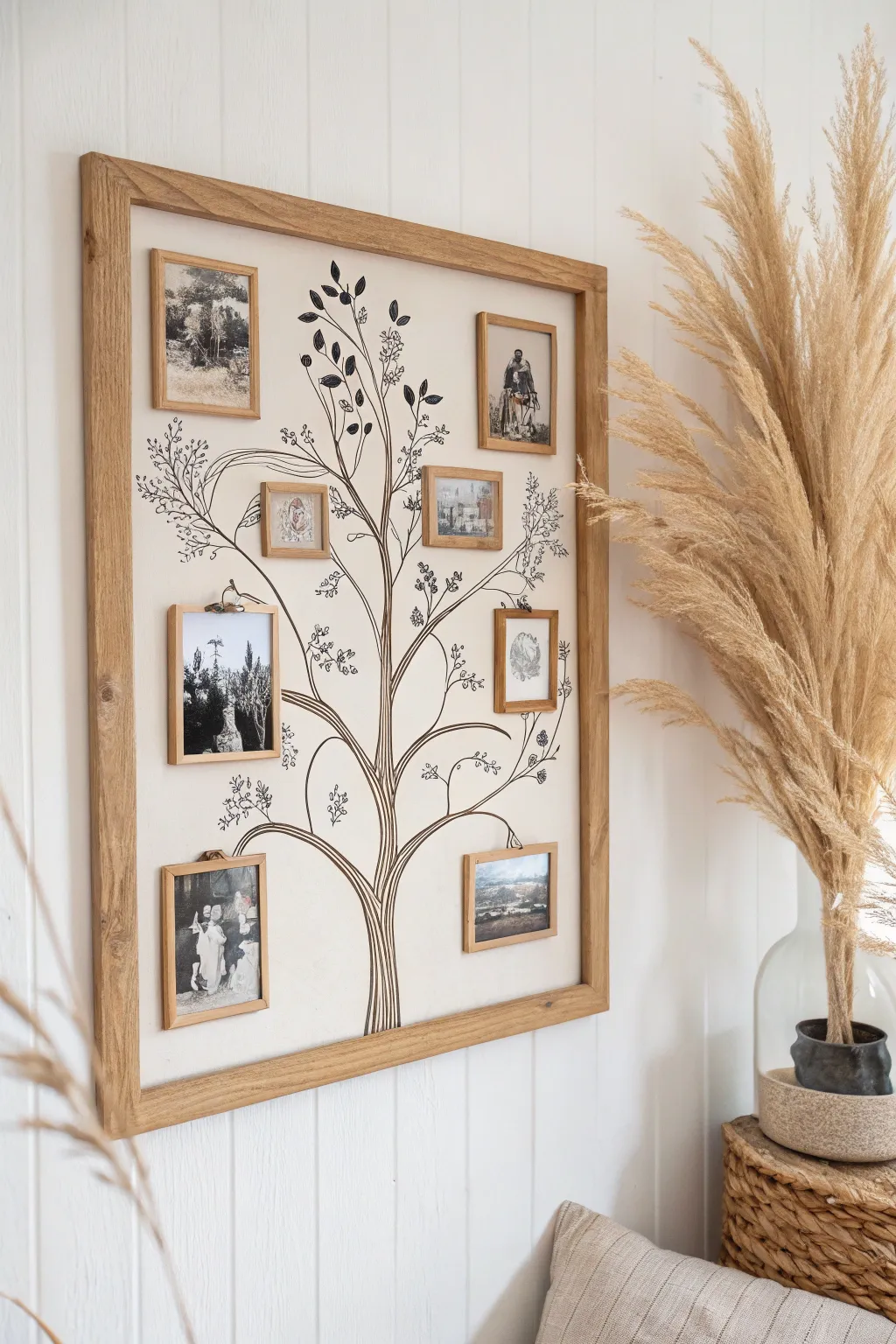 Celebrate Grandma's legacy with a stunning family tree artwork that intertwines past and present in elegant simplicity.