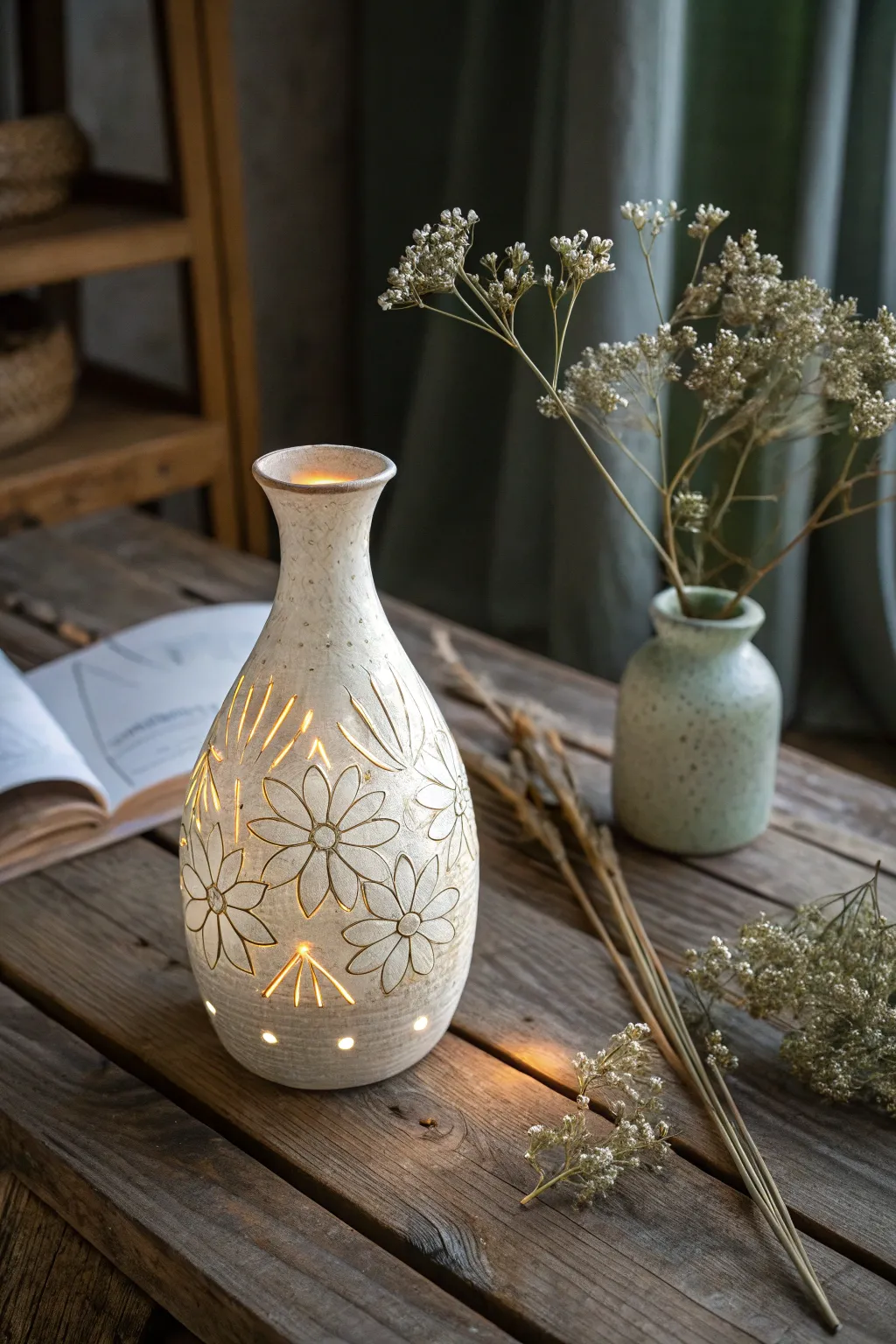 Illuminate your creativity with a glow-in-the-dark vase that surprises and delights.