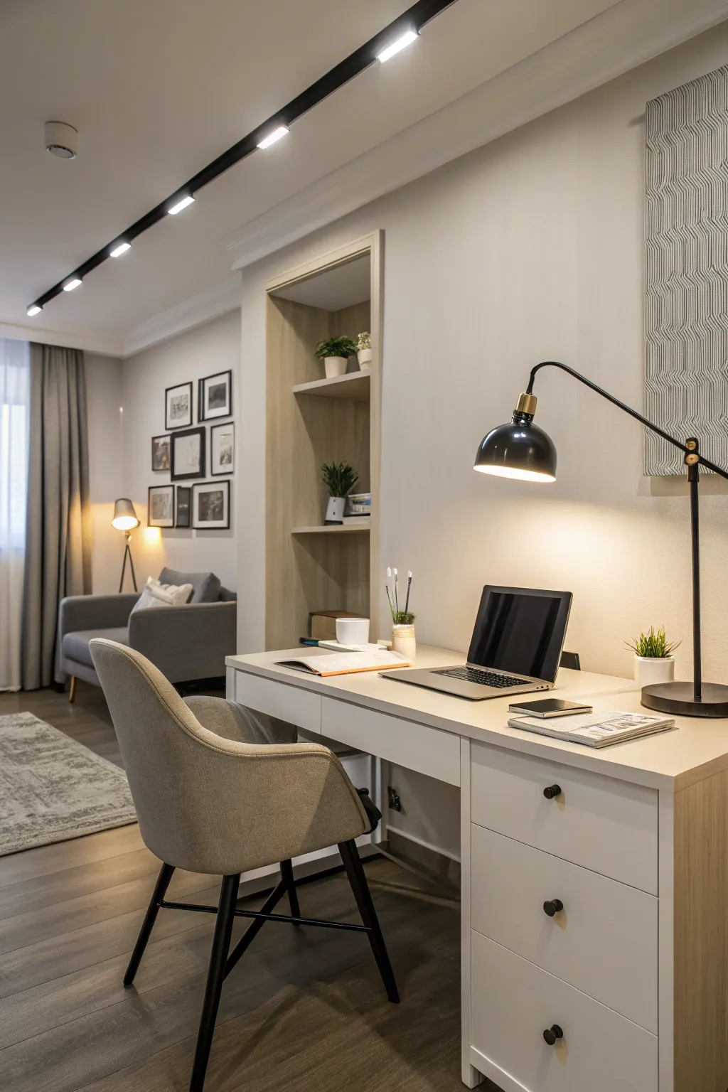 Task lighting ensures your workspace is well-lit and efficient.