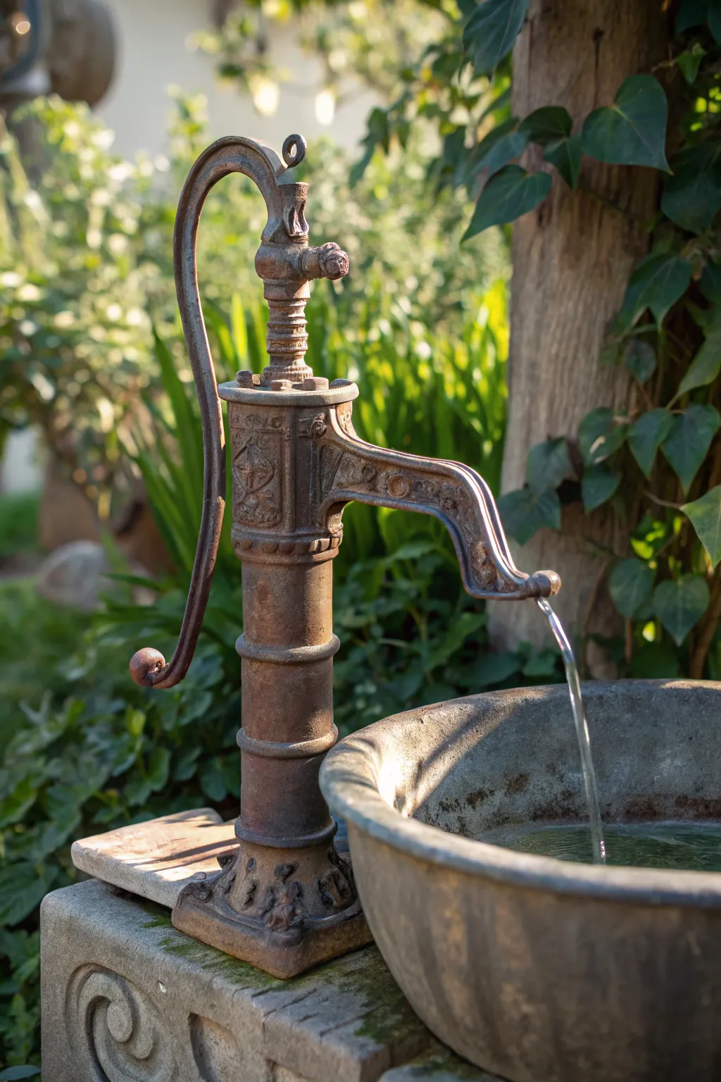Transform old into gold—repurpose a vintage pump into a charming garden soap dispenser!