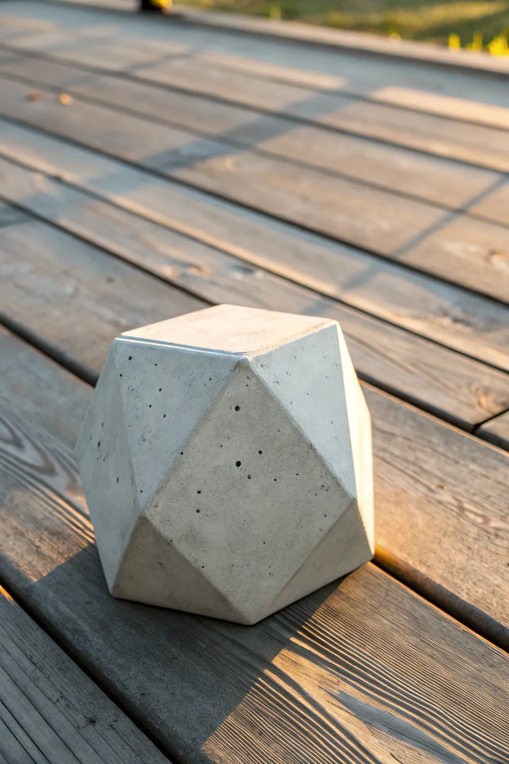 Elevate your outdoor space with a stylish DIY cement doorstop - where function meets art.