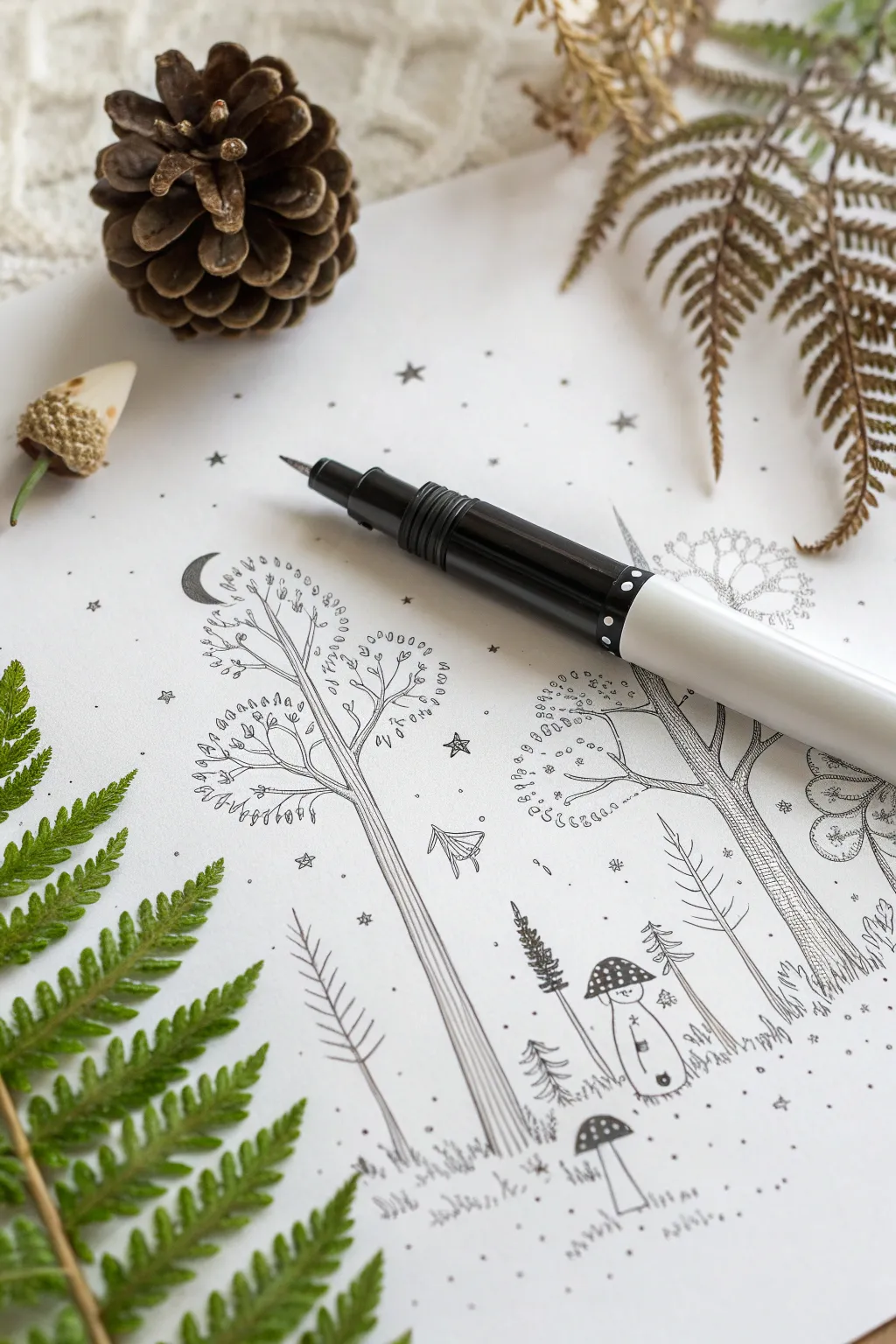 Unleash your creativity with mystical forest scenes – where simplicity meets enchantment.