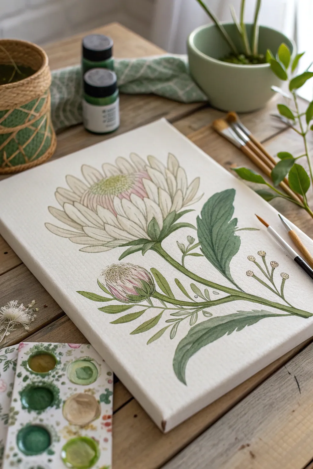 Embrace the art of simplicity with a Scandinavian-inspired botanical masterpiece.