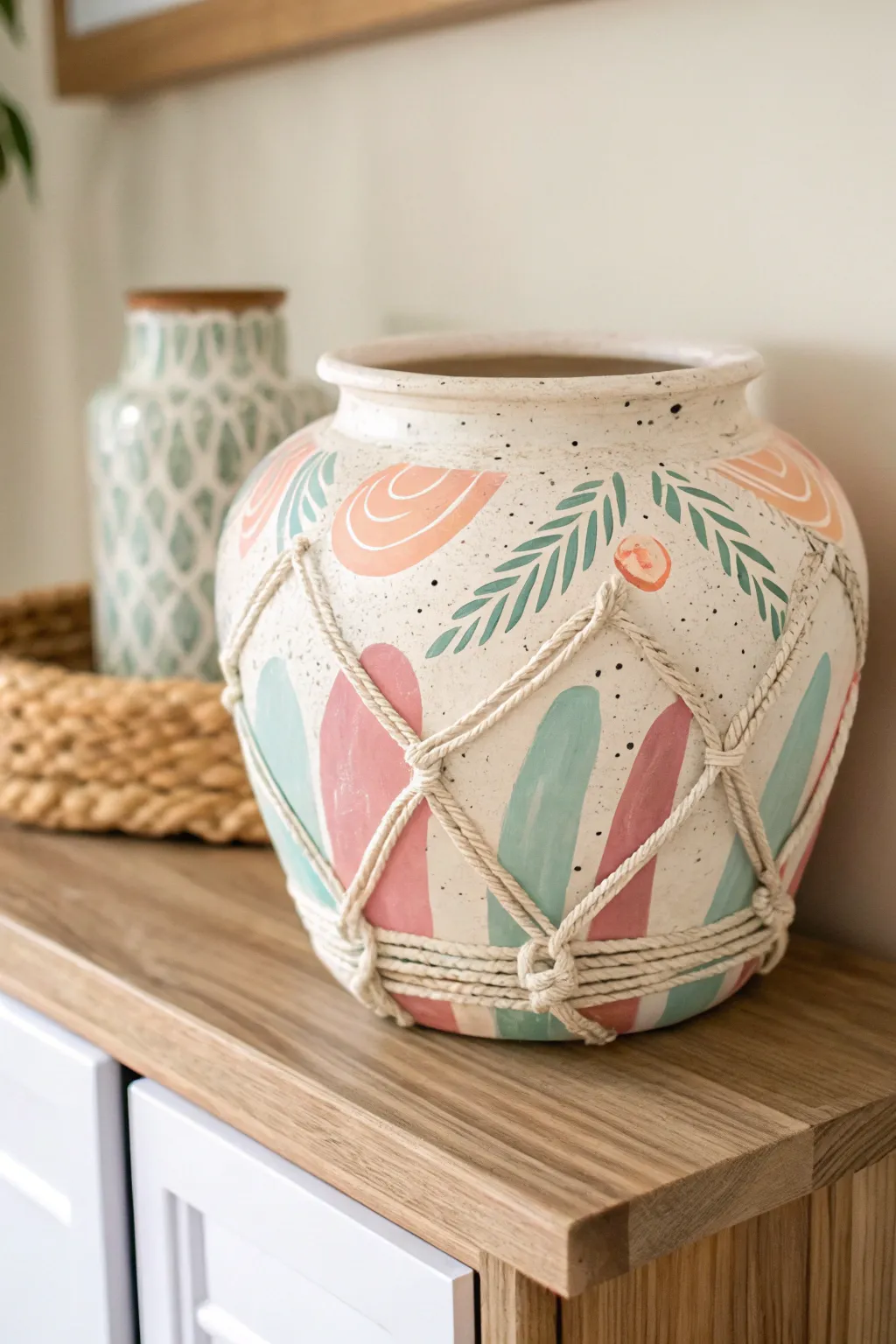 Embrace Abstract Artistry: A touch of color and creativity for your minimalist space.