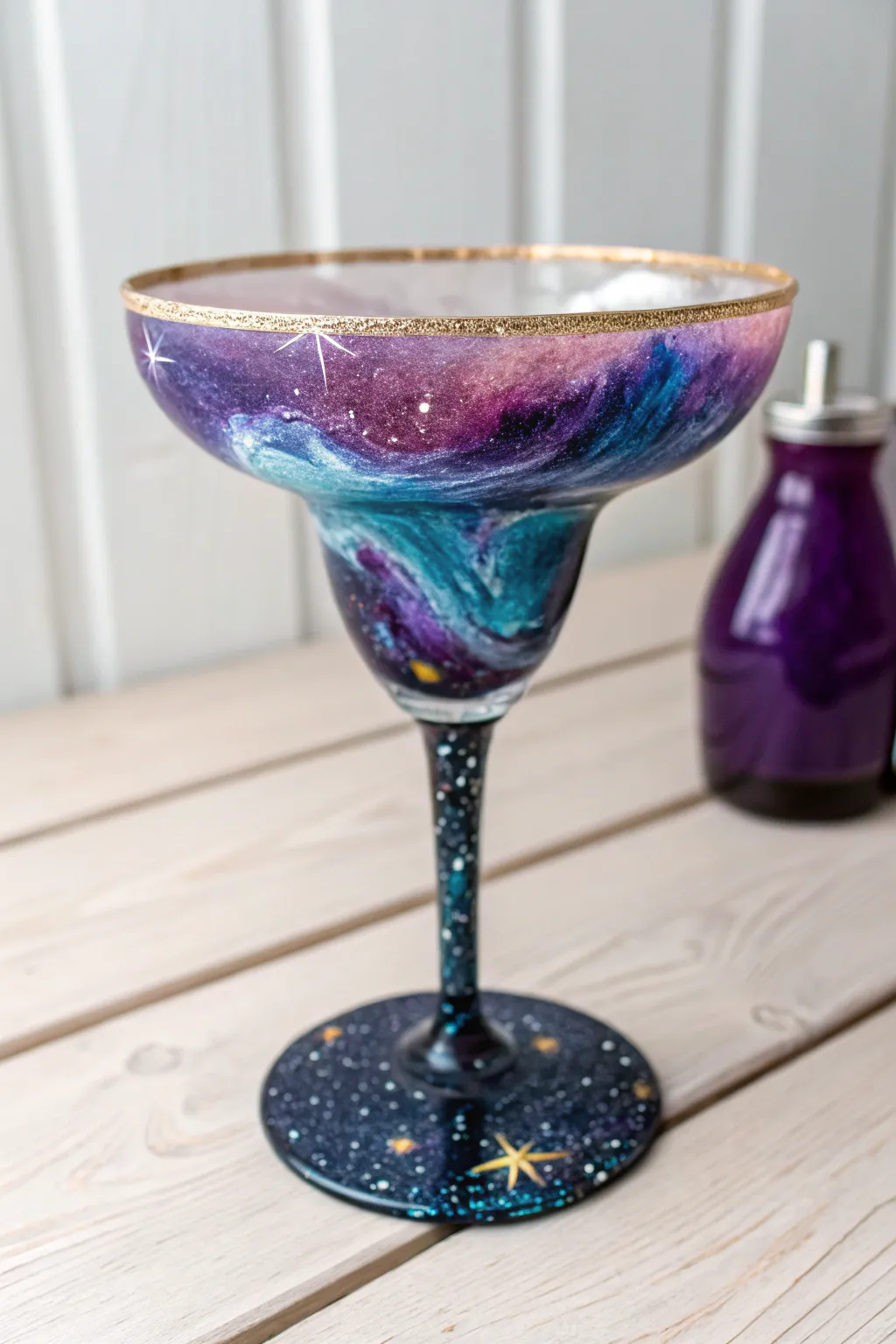 Sip in style with galaxy-inspired margarita glasses; a celestial touch for your gatherings.