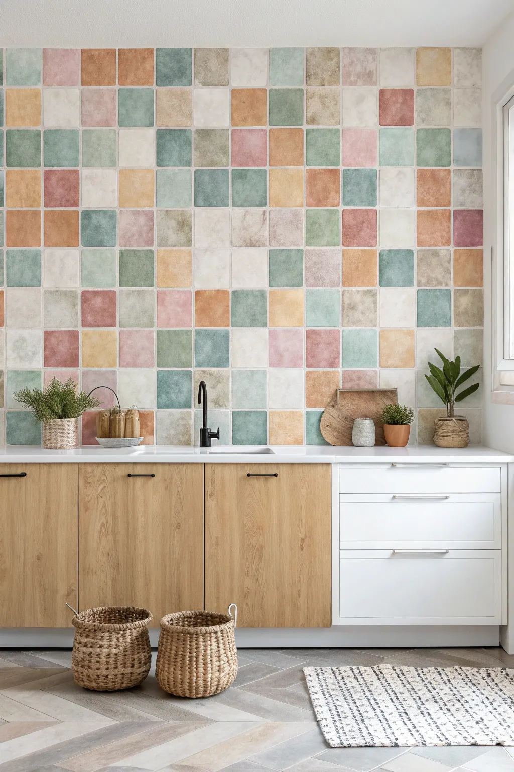 Bring your walls to life with a mosaic masterpiece that adds a touch of artistic flair to any space.