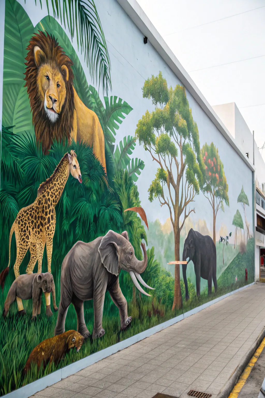Bring the thrill of the wild into your boy's room with a zoo-themed mural that sparks imagination and adventure!