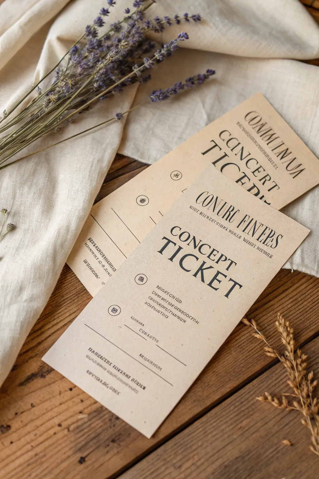 Capture the magic of a special night with beautifully crafted concert tickets.