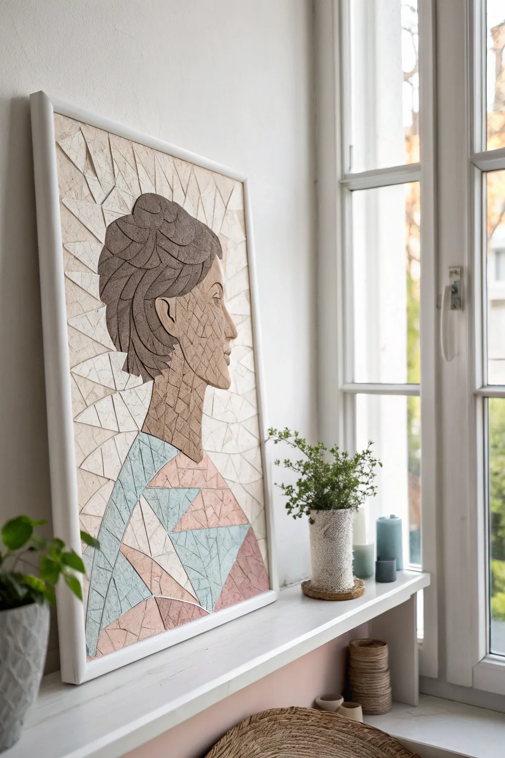 Capture cherished memories with a personalized paper mosaic portrait, where craftsmanship meets heartfelt art.
