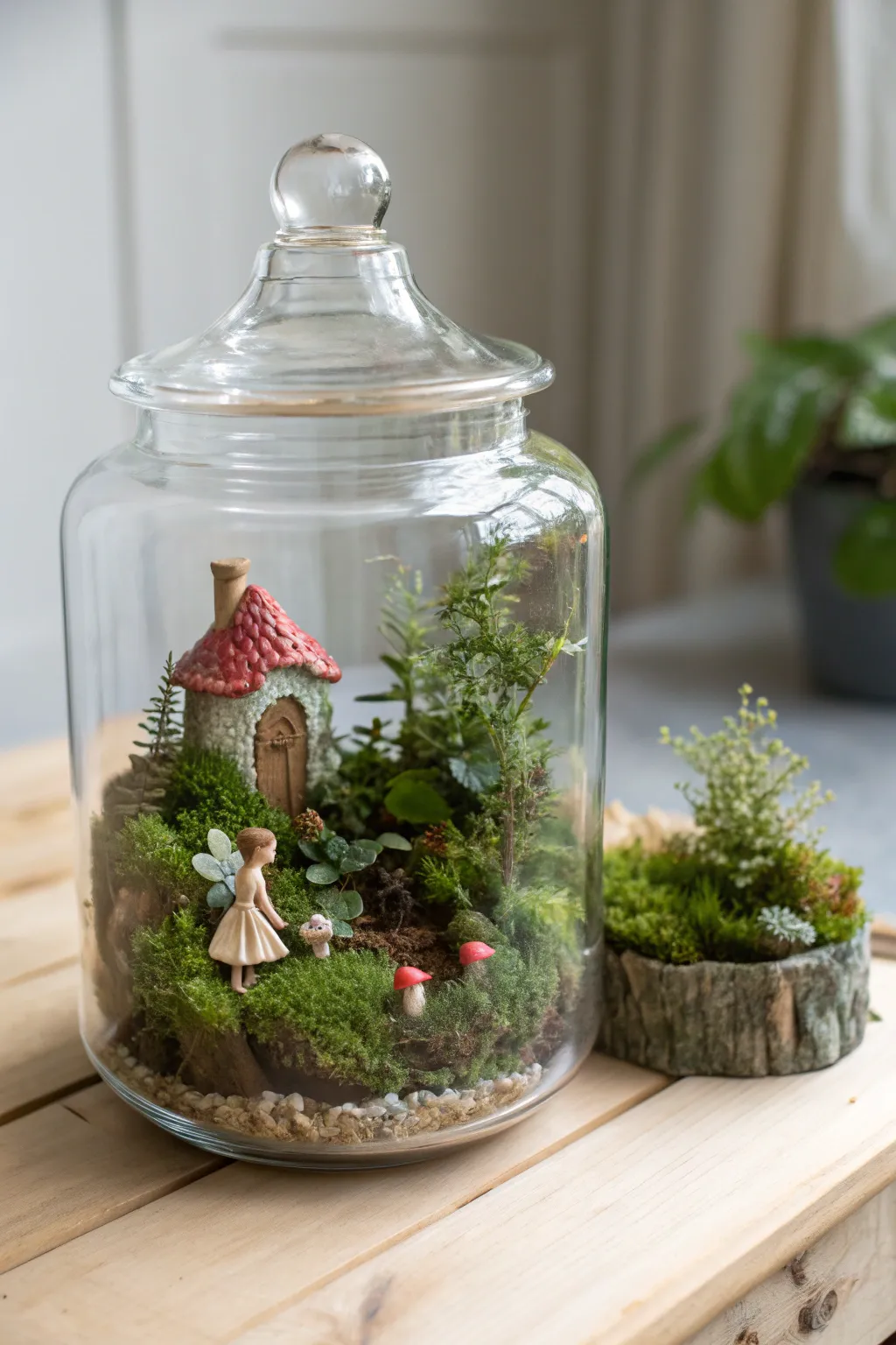 Bring a touch of magic into your home with a charming fairy garden in a jar.