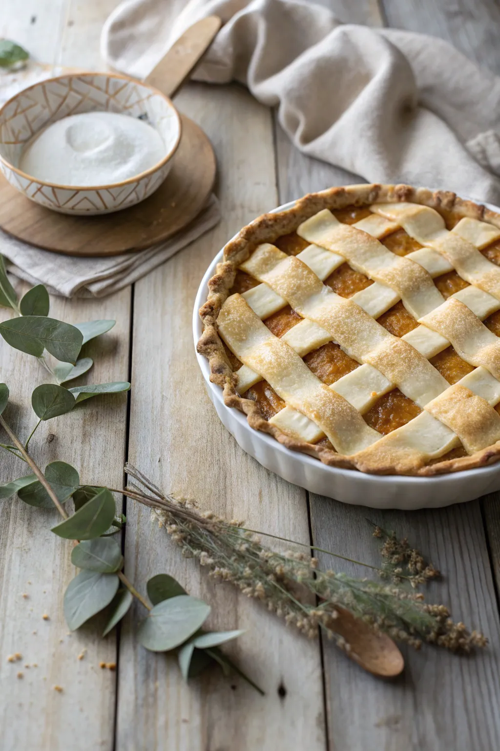Elevate your pie game with a charming checkerboard crust, where simplicity meets stylish craftsmanship.