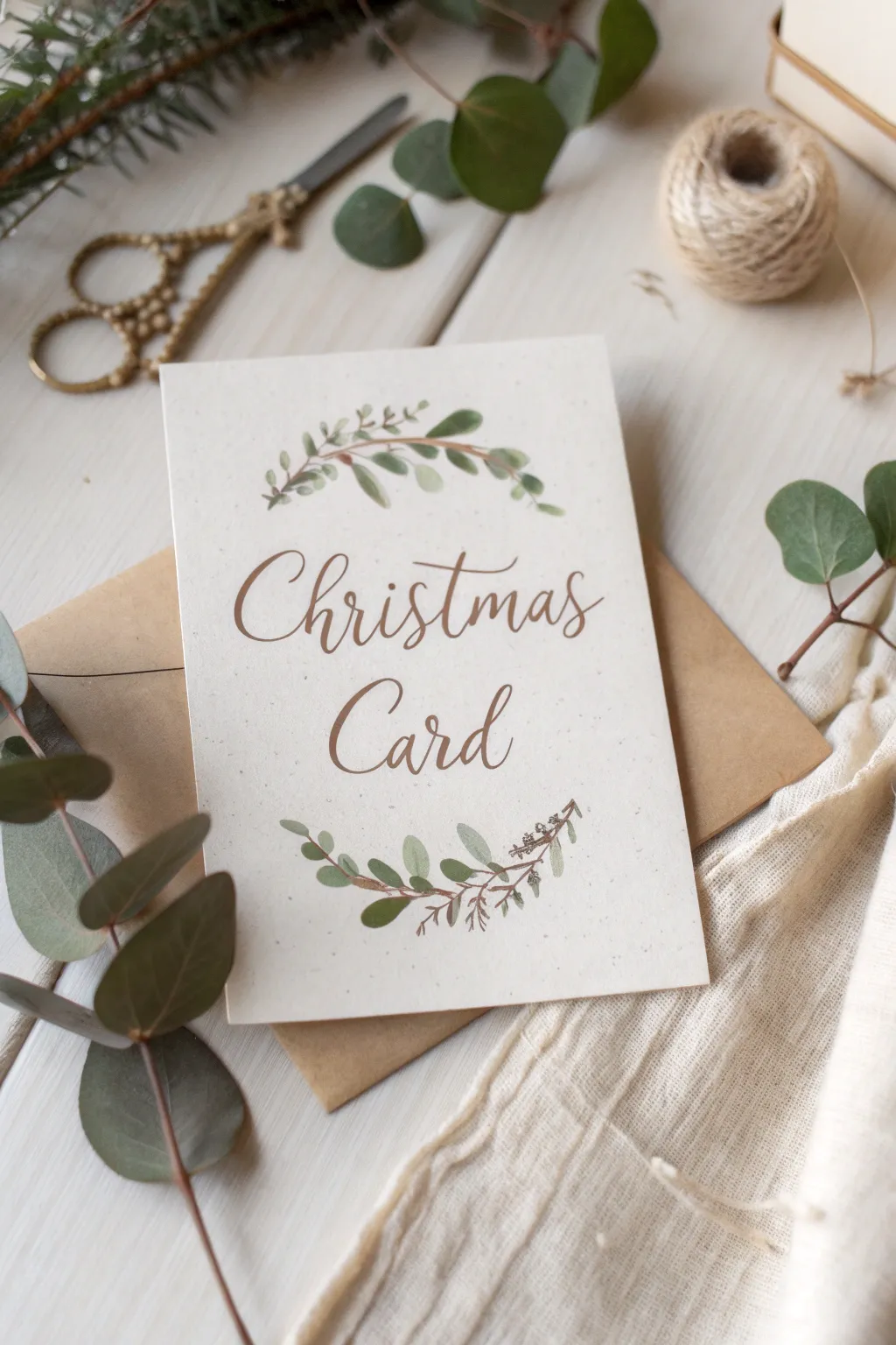 Craft your Christmas story with personalized elegance and minimalist charm.