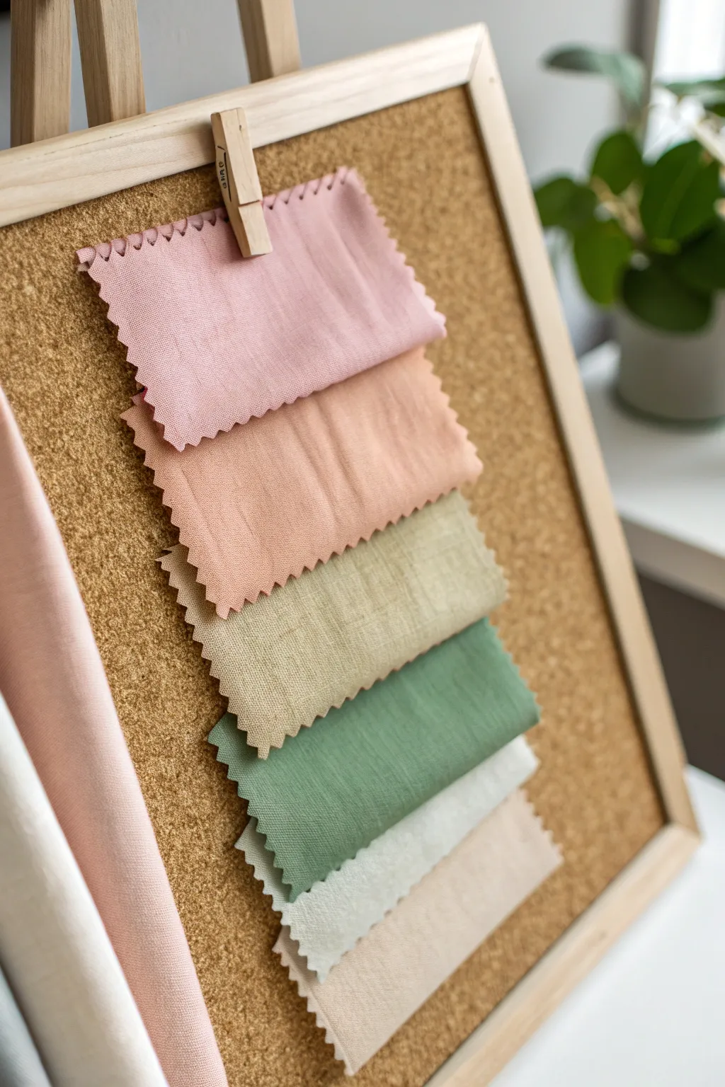 Elevate your inspiration board with a touch of texture and color. #FabricSwatchBoard
