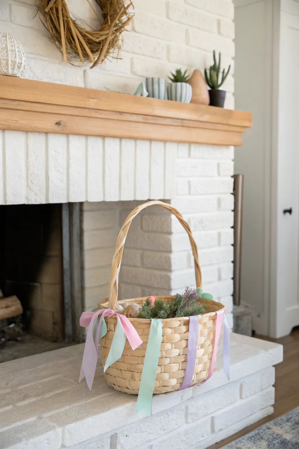 Discover the magic of Easter with a hidden surprise in the fireplace.