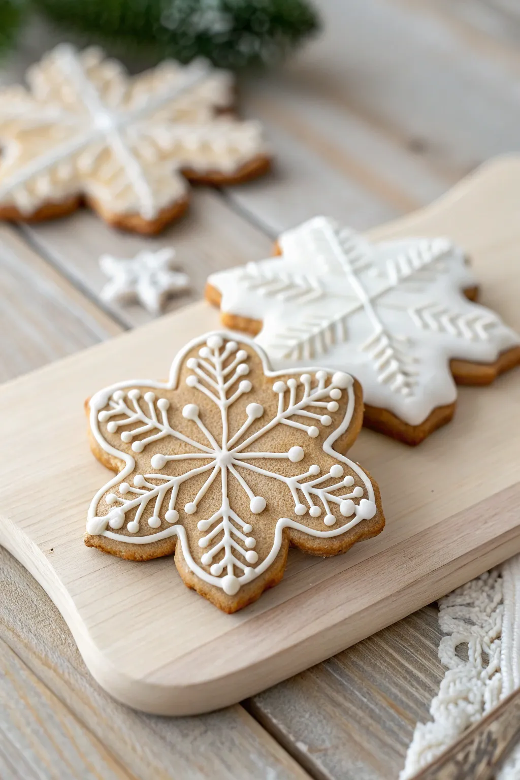 Add a touch of winter wonder to your kitchen with these charming snowflake cookie magnets!