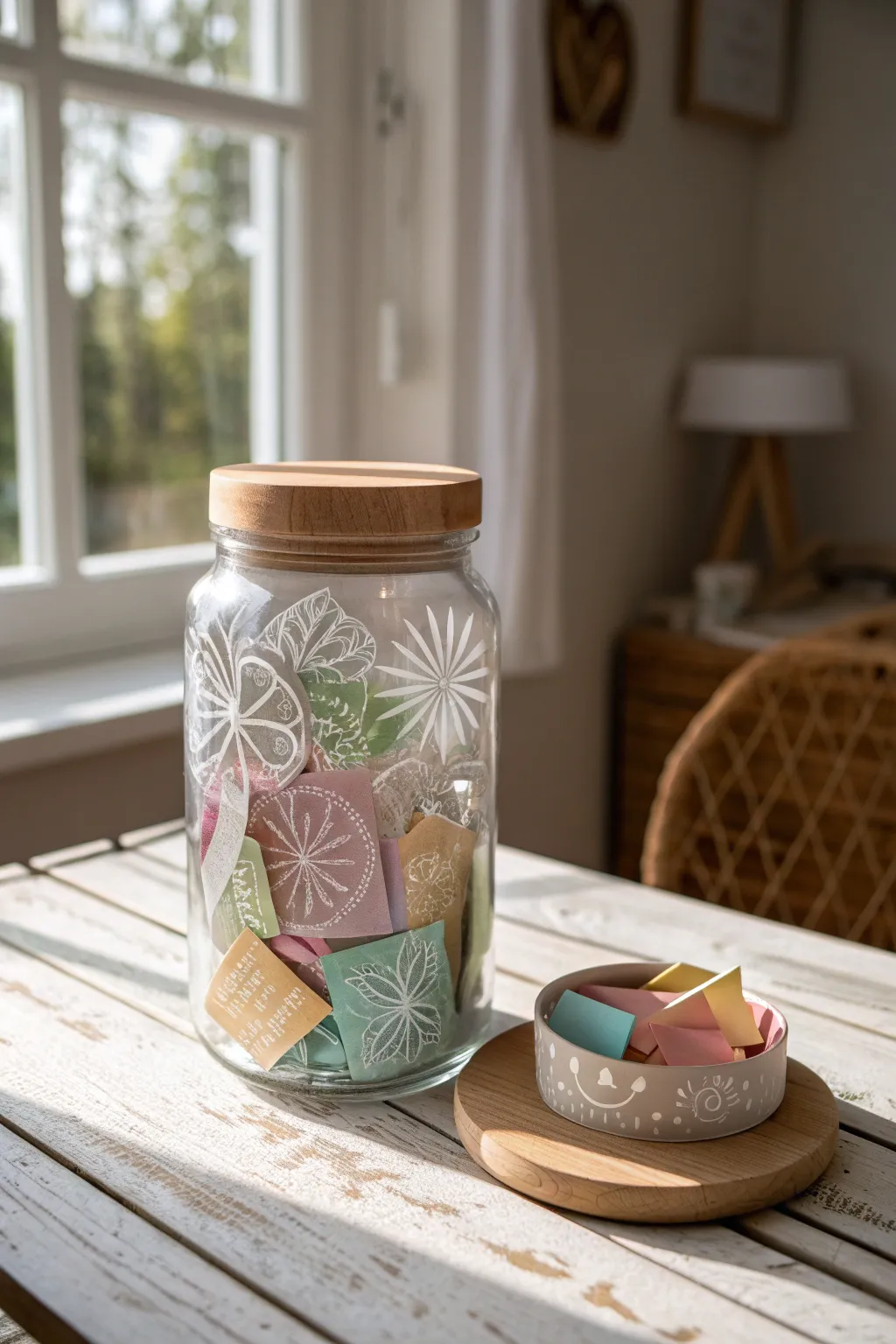 Capture the warmth of friendship with a beautifully crafted positivity jar, where each note is a tribute to cherished memories and bonds.