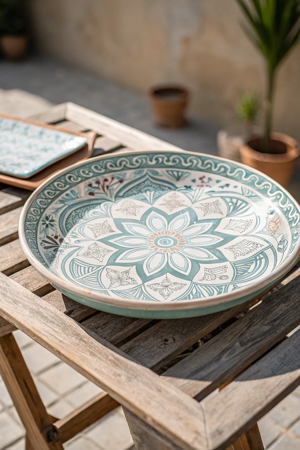 Add a touch of global elegance to your table with Moroccan-inspired pottery.