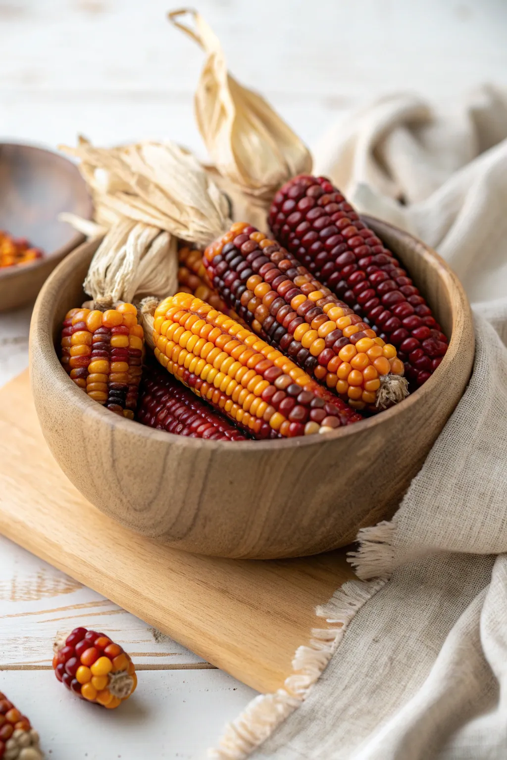 Embrace autumn's palette with vibrantly dyed corn kernels in your sensory bin!