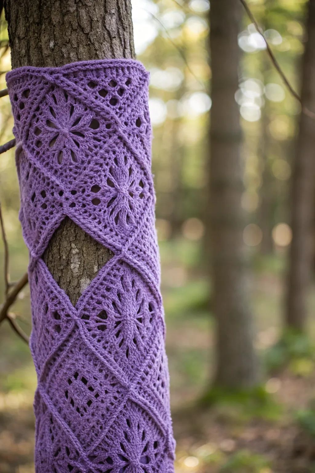 Transform your community space with a touch of purple charm and creativity!